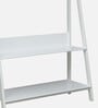 Bergamo Solid Wood Book Shelf In White Colour