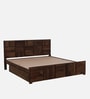 Bergen Sheesham Wood King Size Bed In Provincial Teak Finish With Drawer Storage