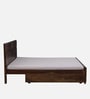 Bergen Sheesham Wood King Size Bed In Provincial Teak Finish With Drawer Storage