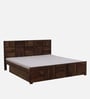 Bergen Sheesham Wood King Size Bed In Provincial Teak Finish With Drawer Storage