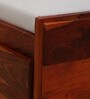 Bergen Sheesham Wood Queen Size Bed In Honey Oak Finish With Drawer Storage