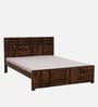 Bergen Sheesham Wood Queen Size Bed In Provincial Teak Finish