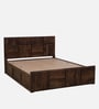 Bergen Sheesham Wood Queen Size Bed In Provincial Teak Finish With Box Storage