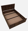 Bergen Sheesham Wood Queen Size Bed In Provincial Teak Finish With Box Storage
