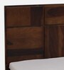 Bergen Sheesham Wood Queen Size Bed In Provincial Teak Finish With Hydraulic Storage