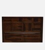 Bergen Sheesham Wood Queen Size Bed In Provincial Teak Finish With Hydraulic Storage