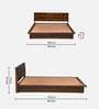 Bergerac Sheesham Wood King Size Bed In Provincial Teak Finish