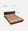 Bergerac Sheesham Wood Queen Size Bed In Provincial Teak Finish