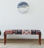 Berkshire Sheesham Wood Upholstered Bench In Honey Oak Finish