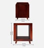Berlin Bedside Table In Honey Finish