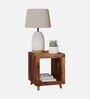 Berlin Bedside Table In Natural Teak Finish