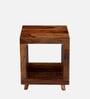 Berlin Bedside Table In Natural Teak Finish