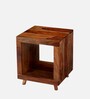 Berlin Bedside Table In Natural Teak Finish
