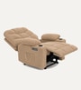 Berlin Boucle Fabric  Electric 1 Seater Recliner With USB Port In  Beige Colour