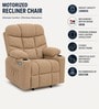Berlin Boucle Fabric  Electric 1 Seater Recliner With USB Port In  Beige Colour