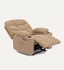 Berlin Boucle Fabric  Electric 1 Seater Recliner With USB Port In  Beige Colour