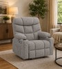 Berlin Boucle Fabric  Electric 1 Seater Recliner With USB Port In Grey Colour