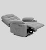Berlin Boucle Fabric  Electric 1 Seater Recliner With USB Port In Grey Colour