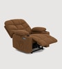 Berlin Boucle Fabric Electric 1 Seater Recliner With USB Port In Brown Colour