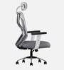 Berlin Breathable Mesh High Back Ergonomic Chair in Grey Colour