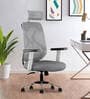Berlin Breathable Mesh High Back Ergonomic Chair in Grey Colour
