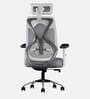 Berlin Breathable Mesh High Back Ergonomic Chair in Grey Colour