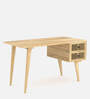 Berlin Cane Writing Table In Natural Finish