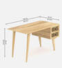Berlin Cane Writing Table In Natural Finish