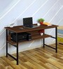 Berlin Workstation In Oak Brown Colour