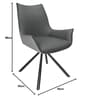 Berlin Leather Chair In Charcoal Grey Colour Berlin Leather Chair In Charcoal Grey Colour
