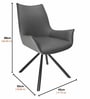 Berlin Leather Chair In Charcoal Grey Colour Berlin Leather Chair In Charcoal Grey Colour