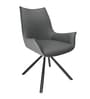 Berlin Leather Chair In Charcoal Grey Colour Berlin Leather Chair In Charcoal Grey Colour