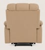 Berlin Leatherette Electric 1 Seater Recliner With USB Port In Camel Brown Colour