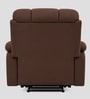 Berlin Leatherette Electric 1 Seater Recliner With USB Port In Brown Colour