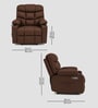 Berlin Leatherette Electric 1 Seater Recliner With USB Port In Brown Colour