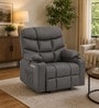 Berlin Leatherette Electric 1 Seater Recliner With USB Port In Grey Colour