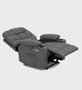 Berlin Leatherette Electric 1 Seater Recliner With USB Port In Grey Colour