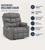 Berlin Leatherette Electric 1 Seater Recliner With USB Port In Grey Colour