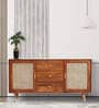 Berlin Solid Wood Side Board In Teak Honey Finish