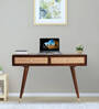 Berlin Solid Wood Study Table In Walnut Finish