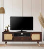 Berlin Solid Wood Tv Console In Walnut Finish