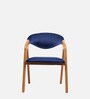 Berlin Upholstered Dining Chair In Dark Blue Colour (Set of 2)