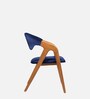 Berlin Upholstered Dining Chair In Dark Blue Colour (Set of 2)