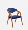 Berlin Upholstered Dining Chair In Dark Blue Colour (Set of 2)
