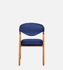 Berlin Upholstered Dining Chair In Dark Blue Colour (Set of 2)