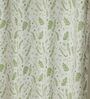 Bern Green Cotton 230 GSM  Floral 5 Feet Room Darkening Eyelet Window Curtains (2 Pc)