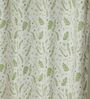 Bern Green Cotton 230 GSM  Floral 7 Feet Room Darkening Eyelet Door Curtains (2 Pc)