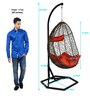Bern Wicker Swing In Black Finish