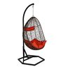 Bern Wicker Swing In Black Finish