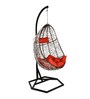 Bern Wicker Swing In Dual Tone Brown & White Finish